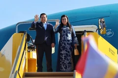 El primer ministro de Vietnam, Pham Minh Chinh, y su esposa parten de Estocolmo hacia Hanoi, terminando su visita oficial a Suecia. (Fuente: VNA)