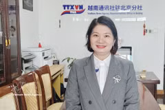 La doctora Pham Thi Thanh Loan, directora general de la empresa de Turismo, Comercio y Servicios Vietnam-Guangdong (Fuente: VNA)