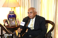 General P.K. Chakravorty, exagregado militar de la India en Hanoi. (Fuente: VNA)