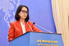 La portavoz de la Cancillería, Pham Thu Hang. (Foto: VNA)