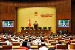 Noveno periodo de sesiones de la XV legislatura de la Asamblea Nacional de Vietnam. (Fuente: VNA)