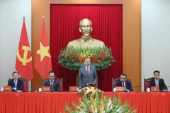 El secretario general del Partido Comunista de Vietnam, To Lam, habla en la conferencia. (Foto: VNA)