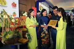 Los pabellones presentan el potencial económico y los productos típicos de Hai Phong. (Fuente: VNA)
