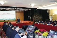 El secretario general del Partido Comunista de Vietnam, To Lam, habla en la reunión. (Foto: VNA)