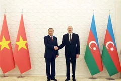 El secretario general del Partido Comunista de Vietnam, To Lam, y el presidente de Azerbaiyán, Ilham Aliyev. (Fuente: VNA)