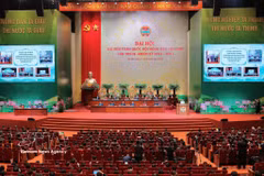 La inauguración del IX Congreso Nacional de la Asociación de Agricultores de Vietnam. (Foto: VNA)