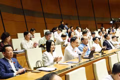 La Asamblea Nacional de Vietnam aprobó la Ley de Capitalidad (modificada). Foto: VNA)