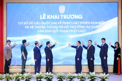 Inauguran nueva versión de Base de datos jurídica nacional. (Foto: VNA)