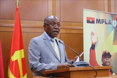El secretario del Comité Central del partido Movimiento Popular para la Liberación de Angola (MPLA) y encargado de relaciones exteriores de dicha organización, Manuel Domingos Augusto. (Fuente: VNA)
