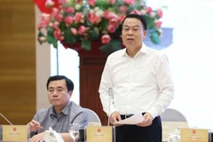 El viceministro de Finanzas, Nguyen Duc Chi, informa sobre la implementación piloto de transacciones con criptoactivos. (Foto: VGP)
