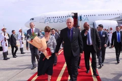 Presidente de Cuba inicia su visita de Estado a Vietnam