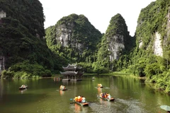 La zona turística de Trang An es un destino atractivo para quienes visitan Ninh Binh. (Foto: VNA)