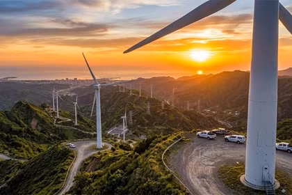 Imagen de la simulación del proyecto de la central eólica Quang Ninh 1. (Fuente: Departamento de Construcción de Quang Ninh)
