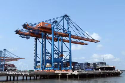 La primera fase del puerto de Gemalink Port ya ha entrado en funcionamiento. Foto: VNA