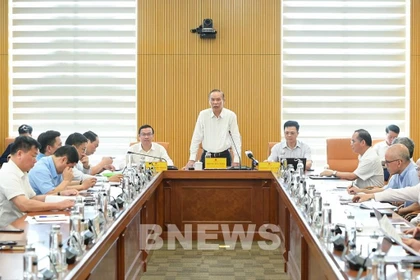 El viceministro de Agricultura y Medio Ambiente, Phung Duc Tien, en la conferencia de prensa. (Foto: Bnews)