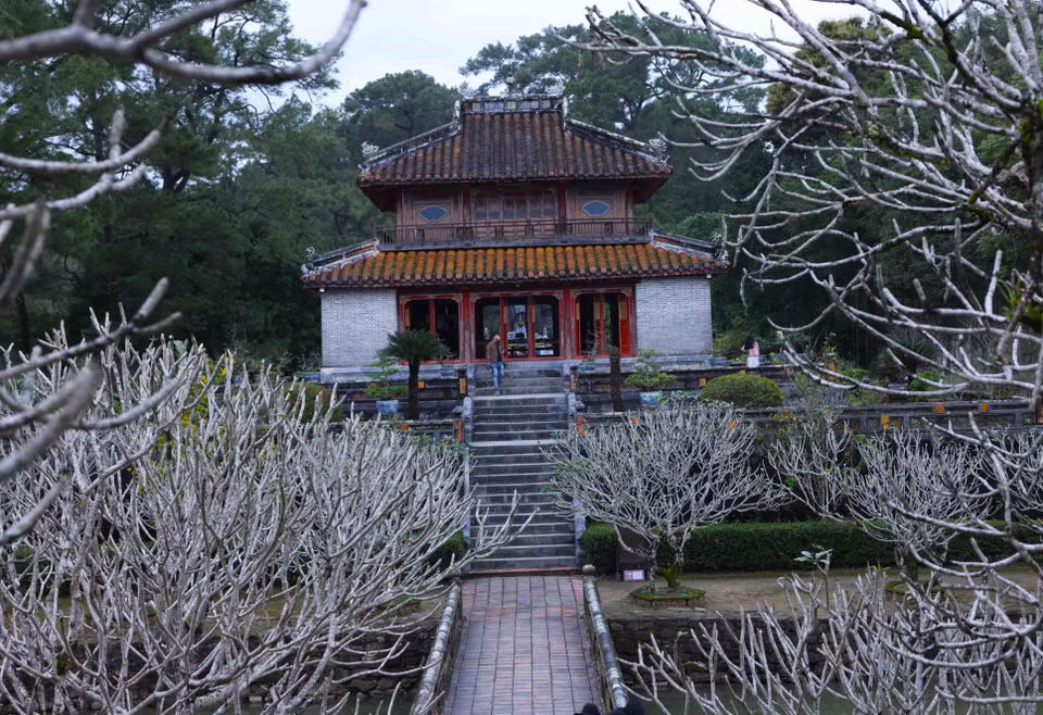El pabellón Minh Lau en el mausoleo del rey Minh Mang. (Fuente: VNA)