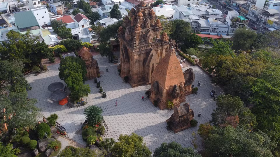 La belleza de la Torre Ponagar en la ciudad de Nha Trang, Khanh Hoa. (Fuente: VNA)