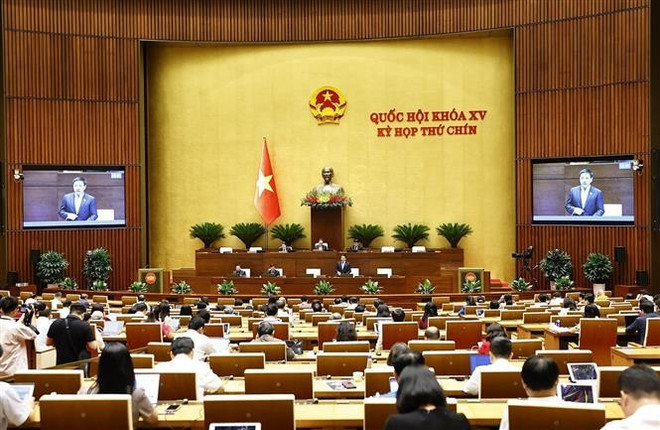 Panorama de la cita (Foto: VNA) vna-potal-quoc-hoi-thao-luan-ve-trung-tam-tai-chinh-quoc-te-tai-viet-nam-8088221.jpg