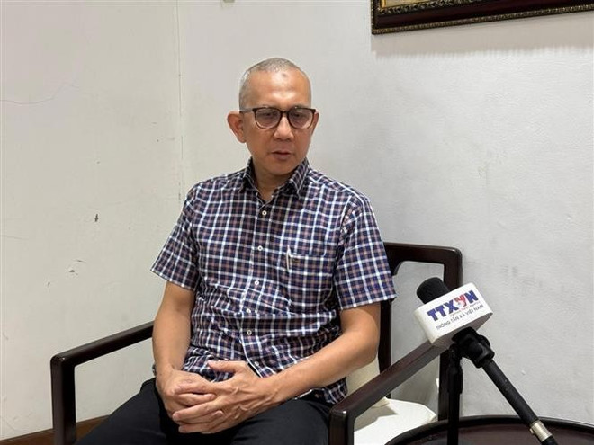 Beni Sukadis, coordinador de alto rango del Instituto de Defensa y Estudios Estratégicos de Indonesia (LESPERSSI) (Foto: VNA) vna-potal-chuyen-gia-indonesia-doi-tac-chien-luoc-toan-dien-indonesia-va-viet-nam-nhan-len-suc-manh-cua-su-tuong-dong-7909285.jpg