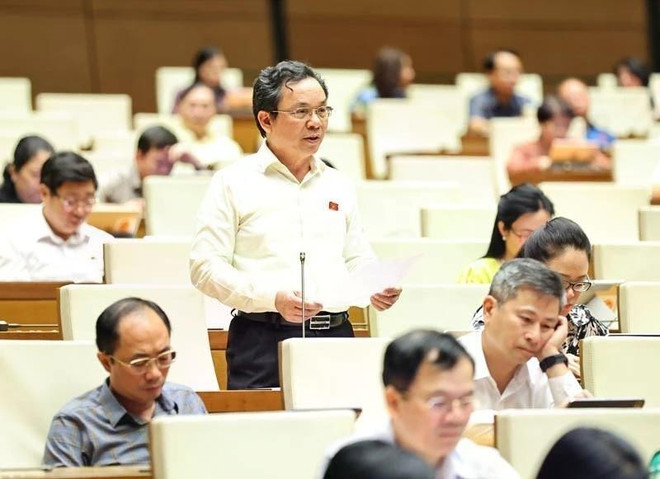 Diputados debaten proyectos de leyes importantes (Foto: VNA) quoc-hoi-thao-luan-ve-trung-tam-tai-chinh-quoc-te-tai-viet-nam-8088092.jpg