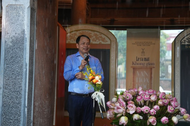 Le Xuan Kieu, director del Centro Cultural y Científico del Templo (Foto: VNA) hnt-vanmieu.jpg