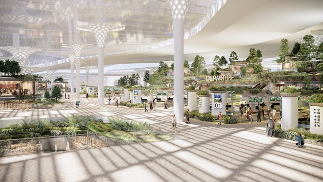 La nueva terminal es diseñada por CPG Consultants, con sede en Singapur. (Foto: Sun Group) terminal.jpg