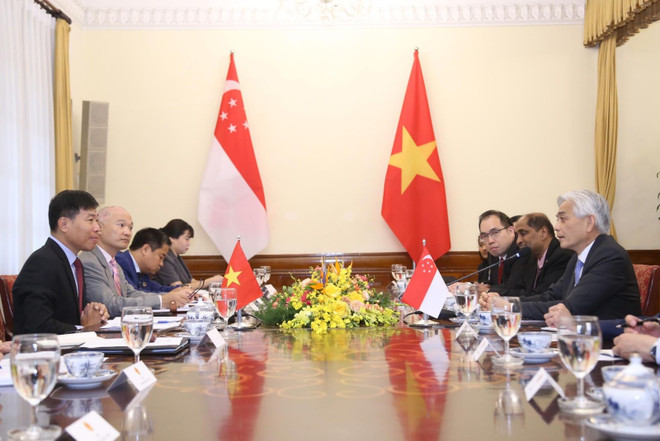 En la 17.ª Consulta Política Vietnam-Singapur (Foto: Cancillería de Vietnam) tkct-viet-nam-singapore.jpg
