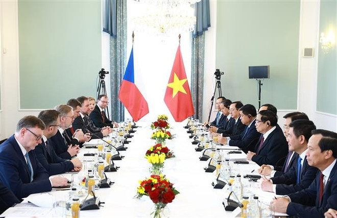 Panorama de la cita (Foto: VNA) vna-potal-thu-tuong-pham-minh-chinh-hoi-dam-voi-thu-tuong-sec-petr-fiala-7817780.jpg