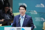 El presidente de Vietnam, Luong Cuong, interviene en el evento. (Fuente: VNA)