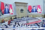 El presidente de Vietnam, Luong Cuong, pronunció un importante discurso político en una sesión plenaria especial de la Asamblea Nacional de Angola. (Fuente: VNA)
