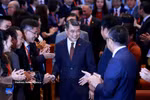 El primer ministro de Vietnam, Le Minh Hung, asiste a la sesión plenaria de la 33.ª Conferencia Diplomática. Foto: VNA