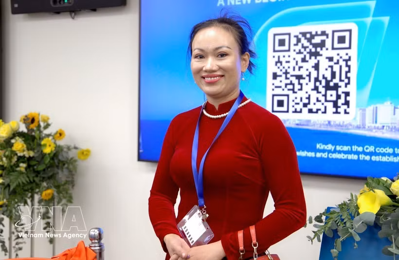 Nguyen Thi Thuy, una vietnamita que vive y trabaja en la ciudad de Ramat Gan, Israel. (Foto: VNA)