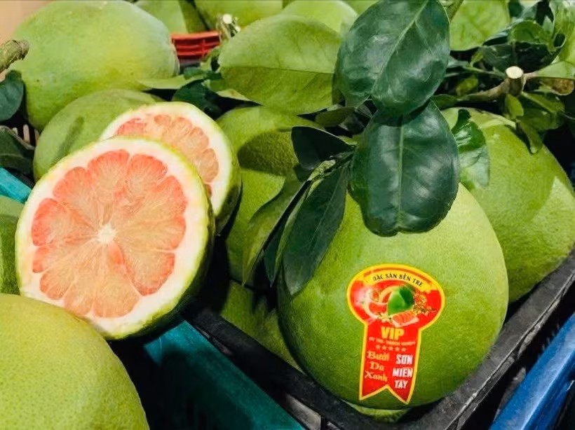 Por primera vez, se ha exportado pomelo vietnamita a Australia. (Foto: Vietnam+)