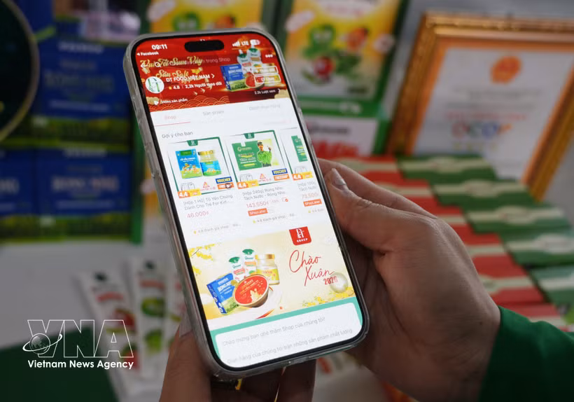 Las compras en línea se han convertido en un hábito entre los consumidores. (Foto: VNA)