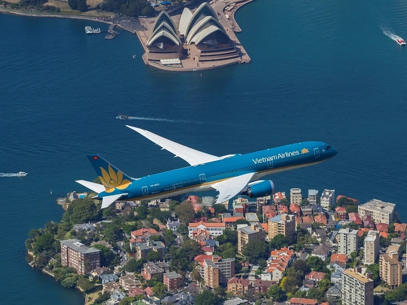 Vietnam explota rutas directas Hanoi/Ciudad Ho Chi Minh – Australia con una frecuencia de 23 vuelos a la semana. (Foto: Vietnam+)