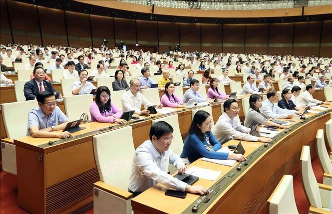 La Asamblea Nacional de Vietnam aprueba Ley de la Capital (modificada). (Fuente: VNA)
