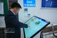 Implementación piloto del modelo de paso fronterizo inteligente en el Puesto Fronterizo Internacional por Carretera Nº II de Kim Thanh, en la provincia de Lao Cai. (Foto: VNA)