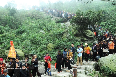 En el complejo turístico espiritual y ecológico Tay Yen Tu. (Fuente: VNA)