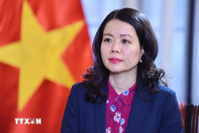 La viceministra de Relaciones Exteriores. (Fuente: VNA) thu-truong-ngoai-giao-nguyen-minh-hang-030.jpg