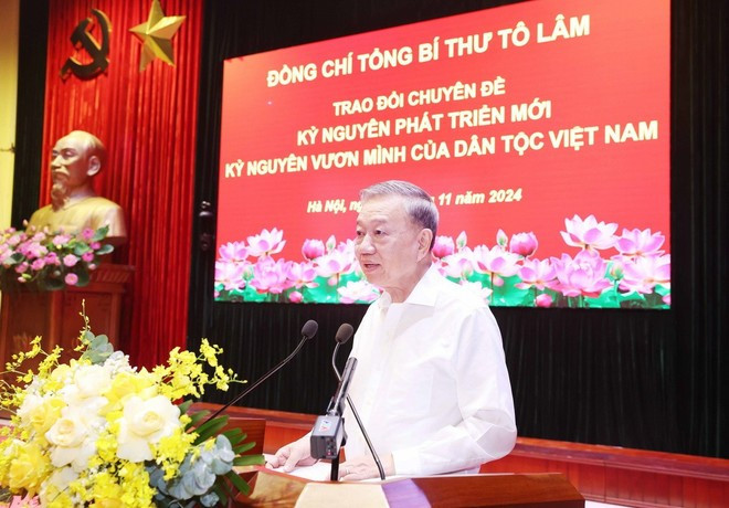 El secretario general del Partido Comunista de Vietnam, To Lam. (Fuente: VNA) tong-bi-thu-ky-nguyen-vuon-minh.jpg