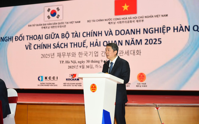 El viceministro de Finanzas, Cao Anh Tuan, habla en el evento. (Fuente: VNA) 1111.png