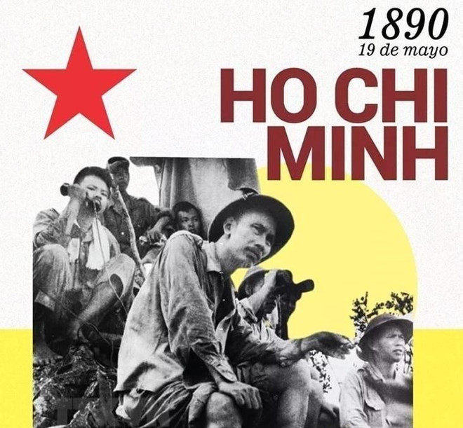 Artículo en elogio al Presidente Ho Chi Minh con motivo del 135 aniversario de su nacimiento. (Foto: VNA) argentina-hcm.jpg
