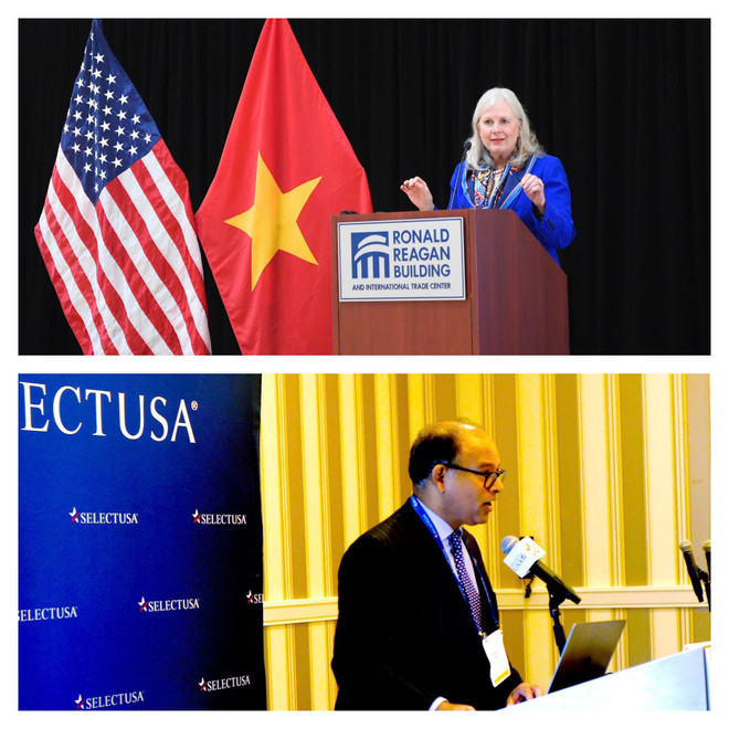 La presencia de la delegación empresarial vietnamita, una de las más grandes en SelectUSA 2025, causó una buena impresión en los organizadores y socios internacionales. (Foto: Vietnam+) 4.jpg