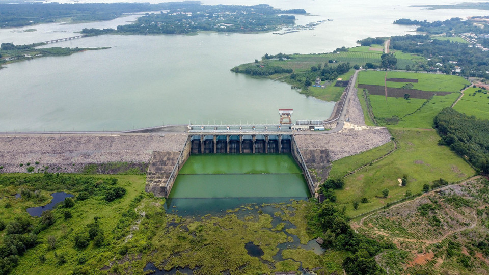 El lago hidroeléctrico Tri An tiene 324 km2 de ancho. (Fuente: VNA)