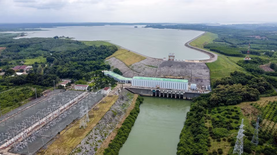 La central hidroeléctrica de Tri An se construyó en el río Dong Nai, el tramo que atraviesa el distrito de Vinh Cuu, provincia de Dong Nai. (Fuente: VNA)