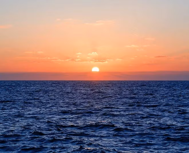 Hermosa puesta de sol vista desde la isla Con Co. (Foto: Vietnam+)