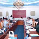 Durante la reunión del Comité Electoral de Ciudad Ho Chi Minh (Foto: VNA)