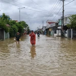 La comuna de Dien Dien, provincia de Khanh Hoa, queda inundada (Foto: VNA)