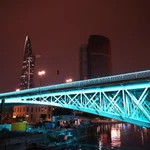 Ciudad Ho Chi Minh completa sistema de iluminación artística en centro urbano