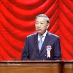 El secretario general del Partido Comunista y presidente de Vietnam, To Lam, habla en el evento. (Foto: VNA)
